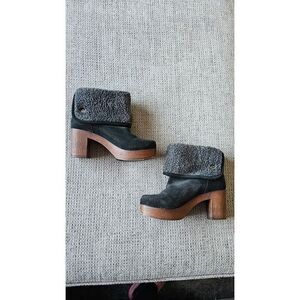 Eric Michael "Noreen" Fold-Over Suede Boots - Size: 37 (6.5/7 women's)